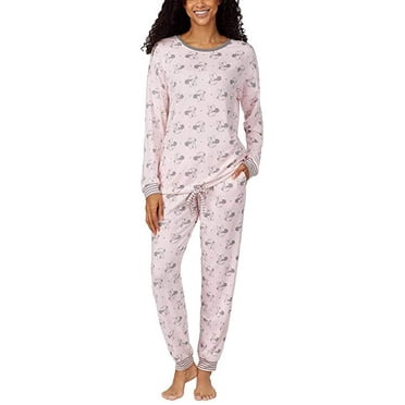 Disney Womens Ladies Mickey Mouse 2-Piece Pajama Set